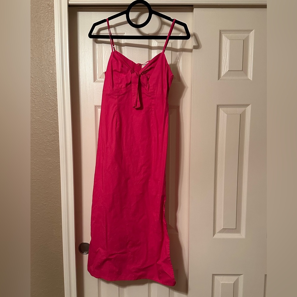 Pink Spaghetti Strap Dress